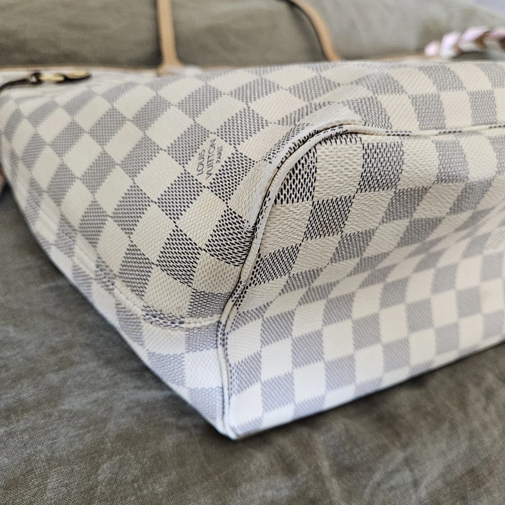 Damier Azur Braided Neverfull MM - Picture 11 of 13